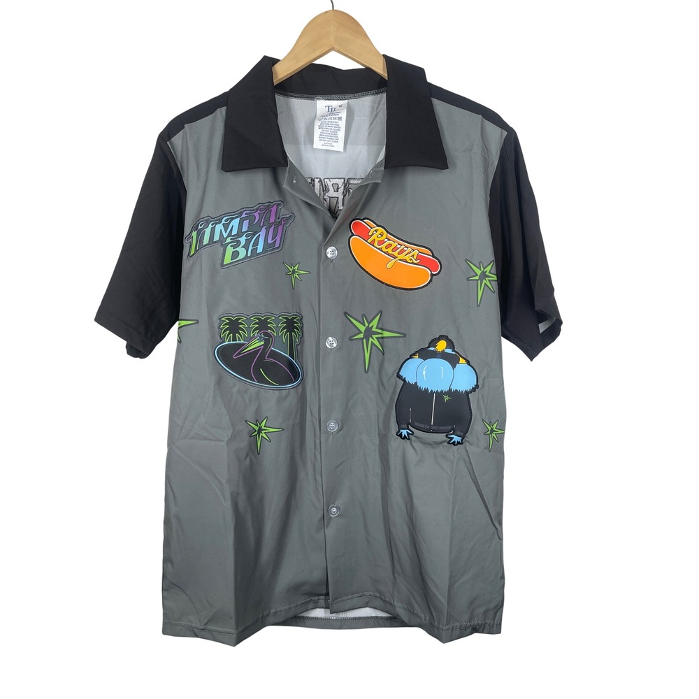 Tampa Bay Rays City Connect Patch Button Up Shirt SGA Size M